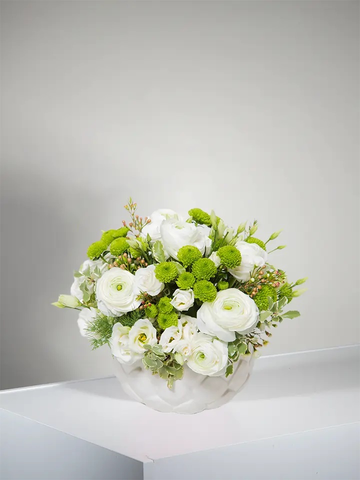 Arrangement of White Flowers