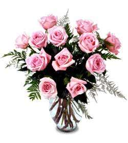 12 ROSES IN VASE