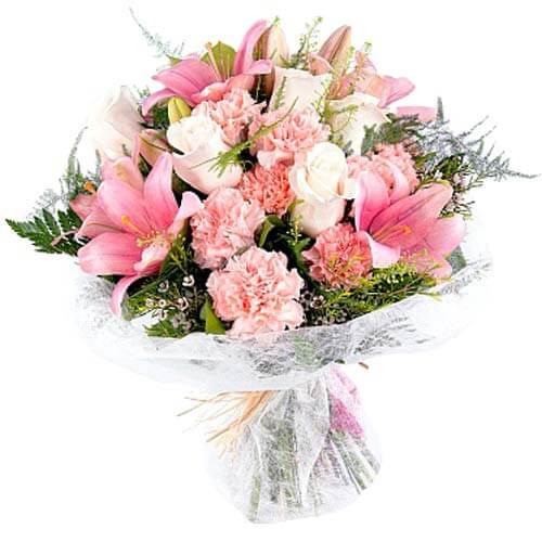 Bouquet in pink colours