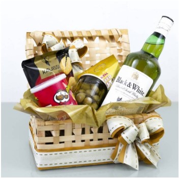 Gift Baskets - Whisky and Snacks Basket