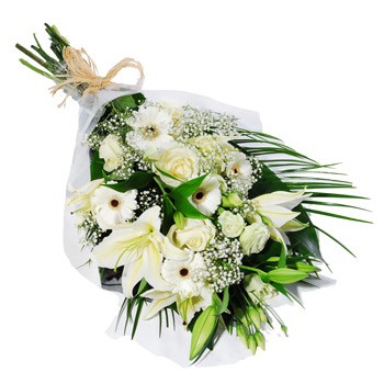 Funeral - Bouquet with White Flowers