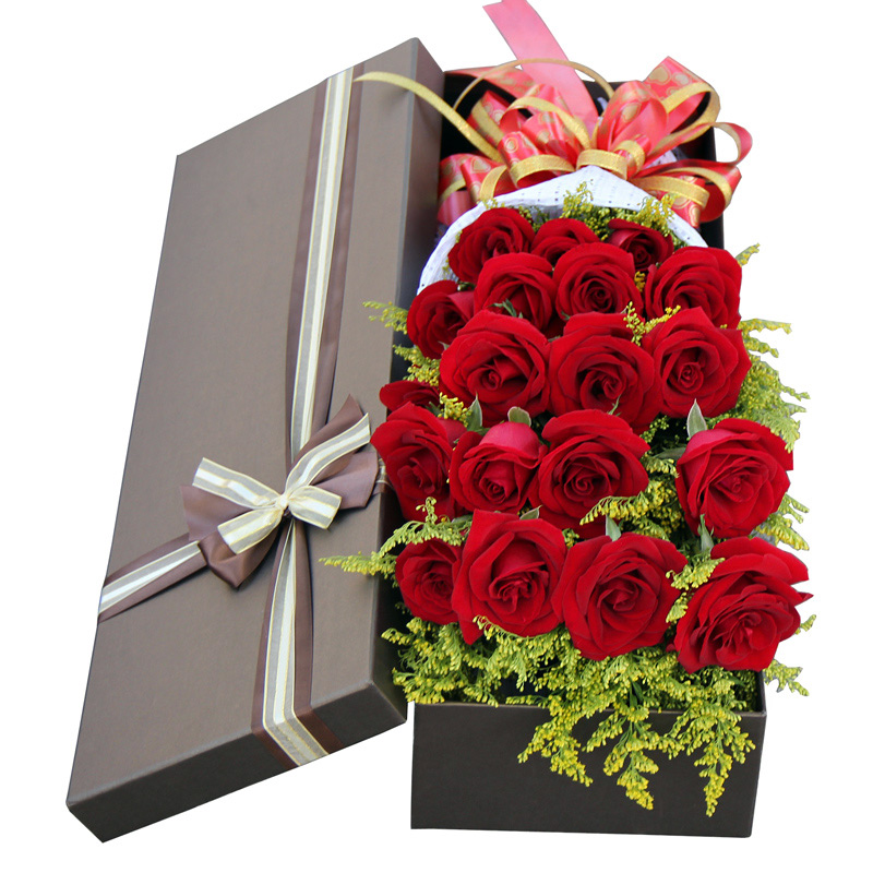 18 red roses 