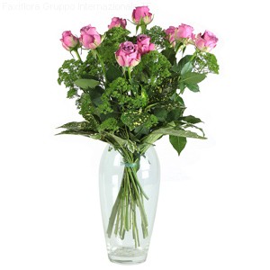 Bouquet of 9 Pink Roses