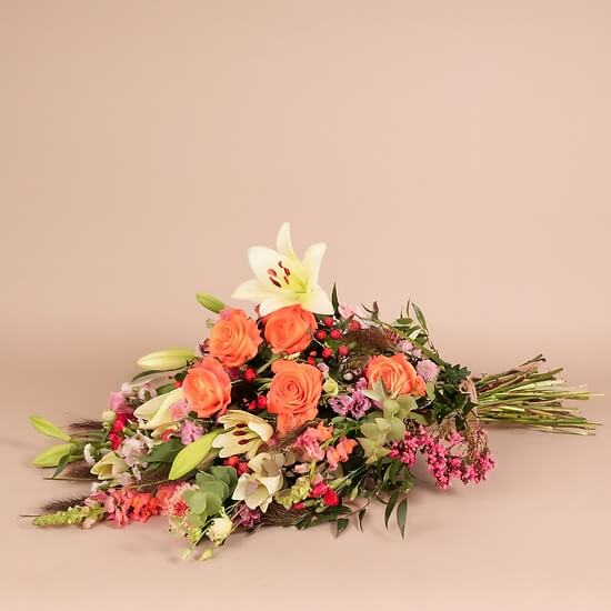 Multicoloured hand bouquet