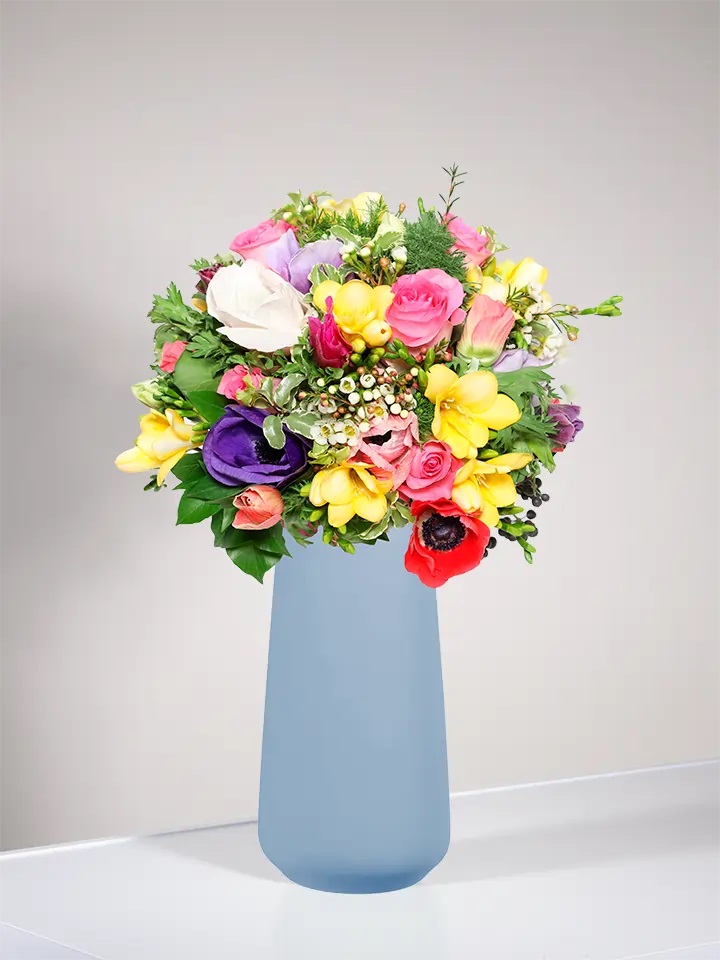 Colorful bouquet of mixed flowers