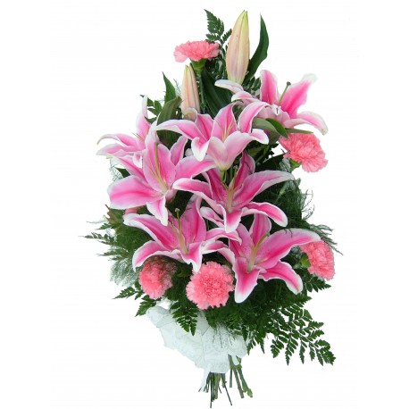 Bouquet wrapped in gift wrap - PREMIUM