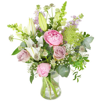 Soft pink field bouquet