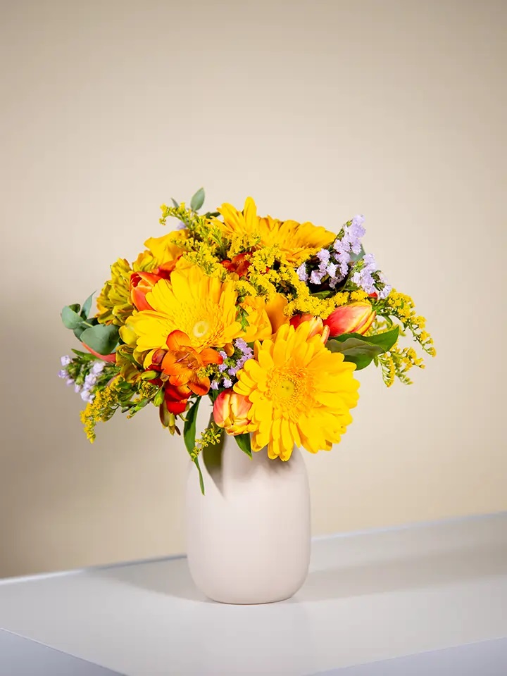 Bouquet in yellow and orange shades