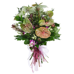 Funeral Bouquet in pink and white shades