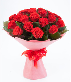 15 red roses 60 cm