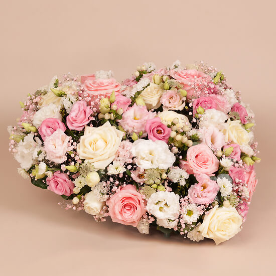 Pink and white heart