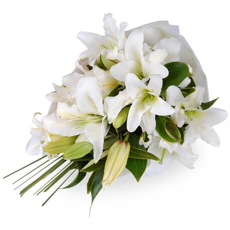 Bouquet with white lilies