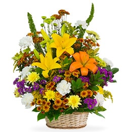 Basket flowers station - ALL OCCASION