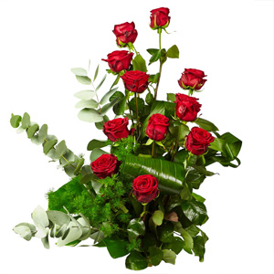 Bouquet of 12 Red Roses