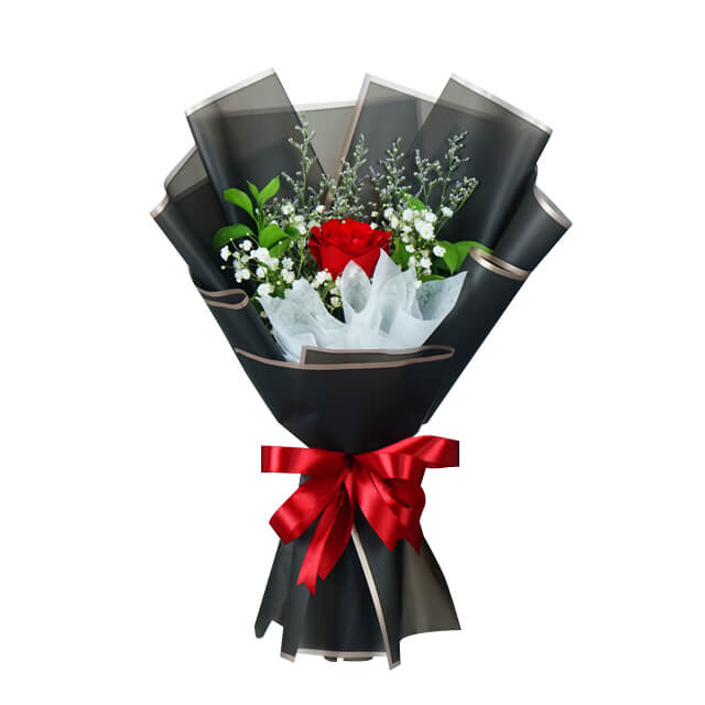 1 Single Red Rose Bouquet