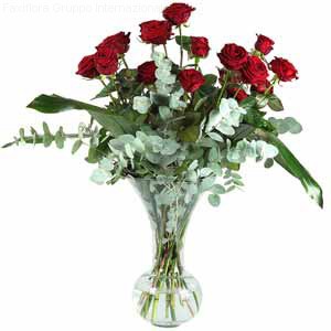 Bouquet of 12 Red Roses