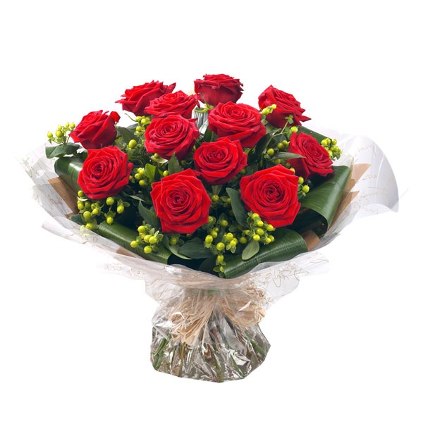 Hand tied bouquet of Red roses