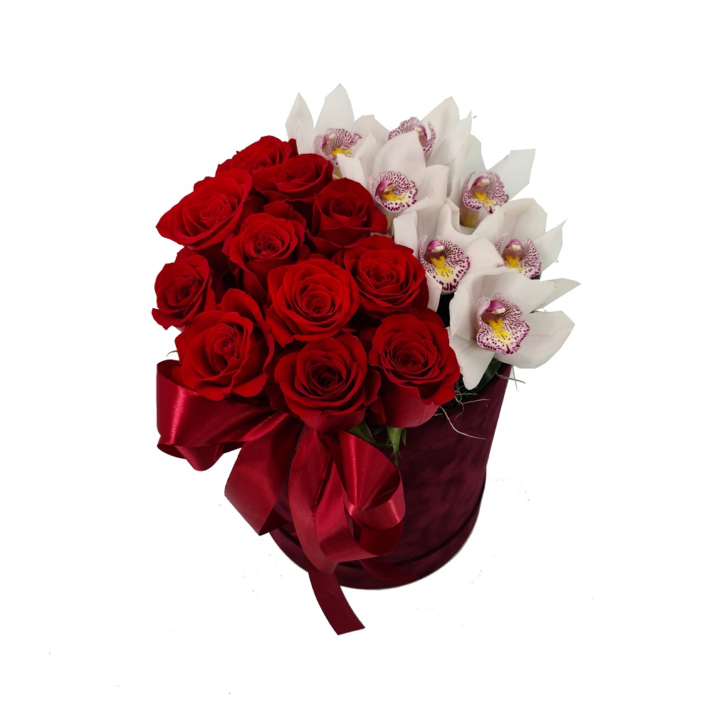 Duo Love Box Roses And Orchids Teleflora International duo-love-box-roses-and-orchids-teleflora-international
